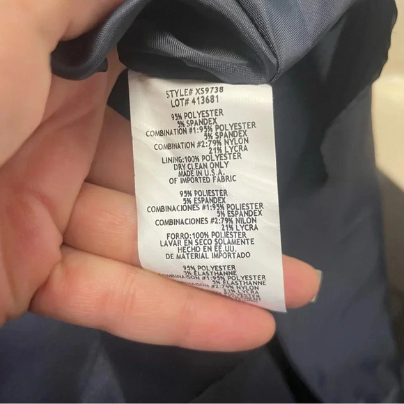 Xscape Solid Floral Deep V Neck Cut Out Fit and Flare - Picture 9 of 9